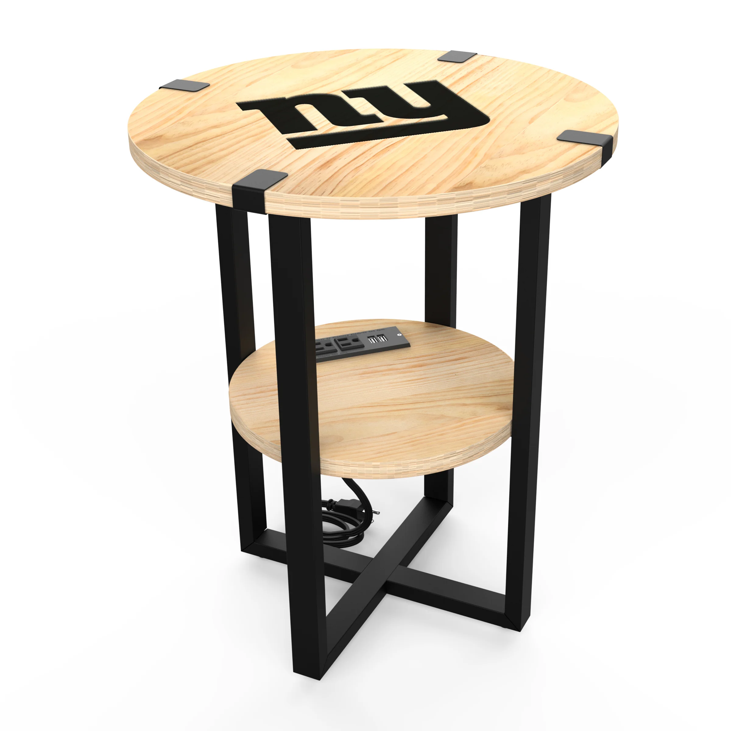 NFL Licensed Round Side Table with Charger - Image 60