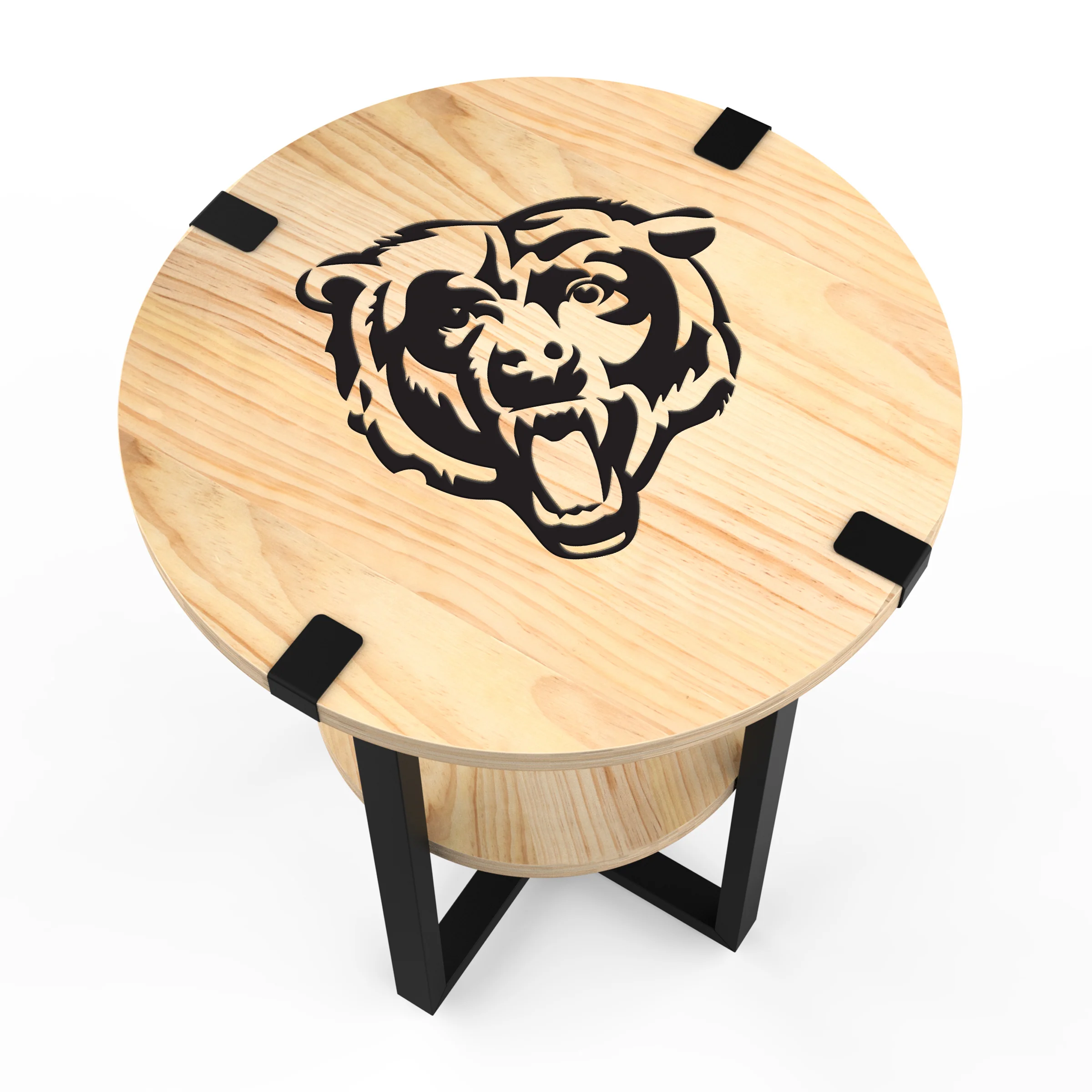 NFL Licensed Round Side Table with Charger - Image 61