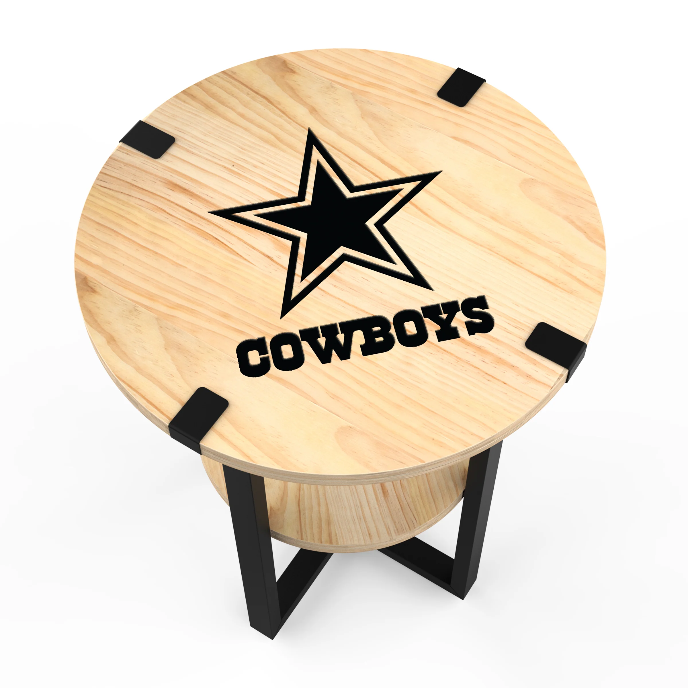 NFL Licensed Round Side Table with Charger - Image 7