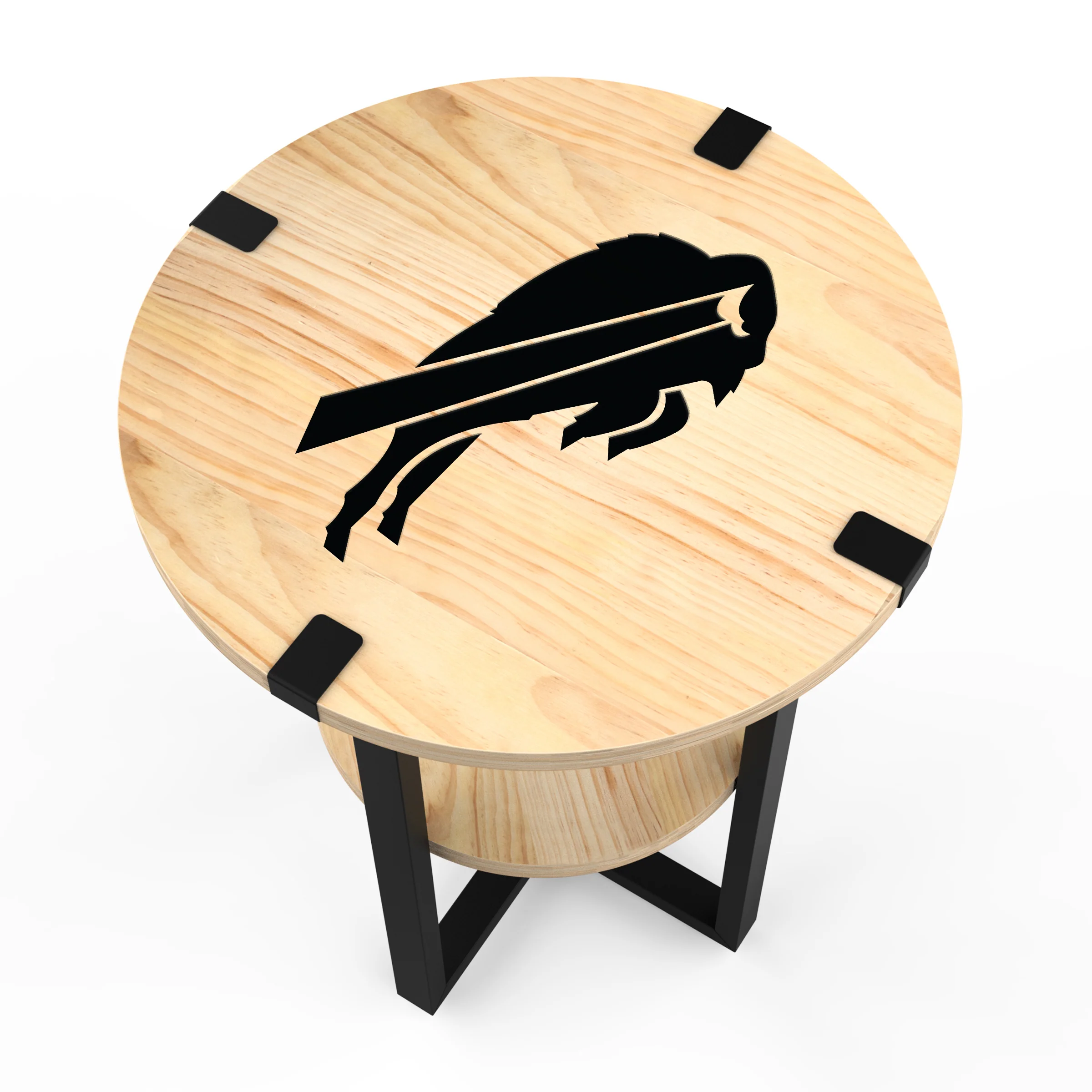 NFL Licensed Round Side Table with Charger - Image 73