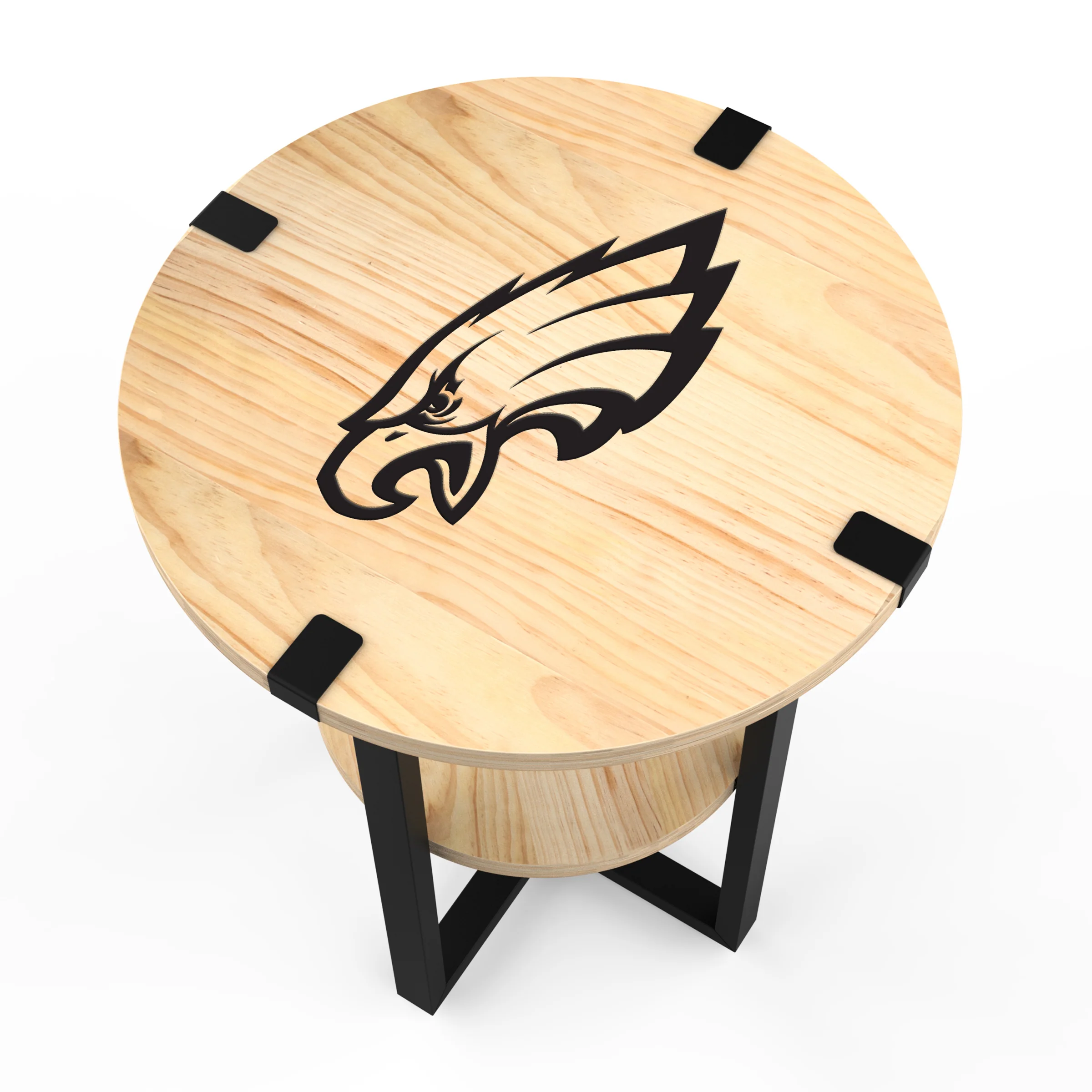 NFL Licensed Round Side Table with Charger - Image 79