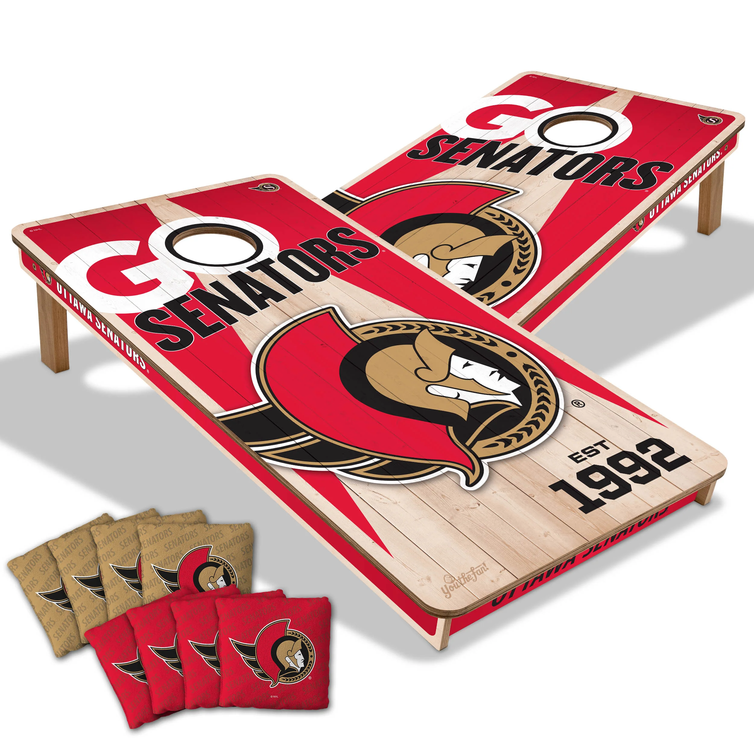 NHL Licensed 2x4 Cornhole Boards - Image 26