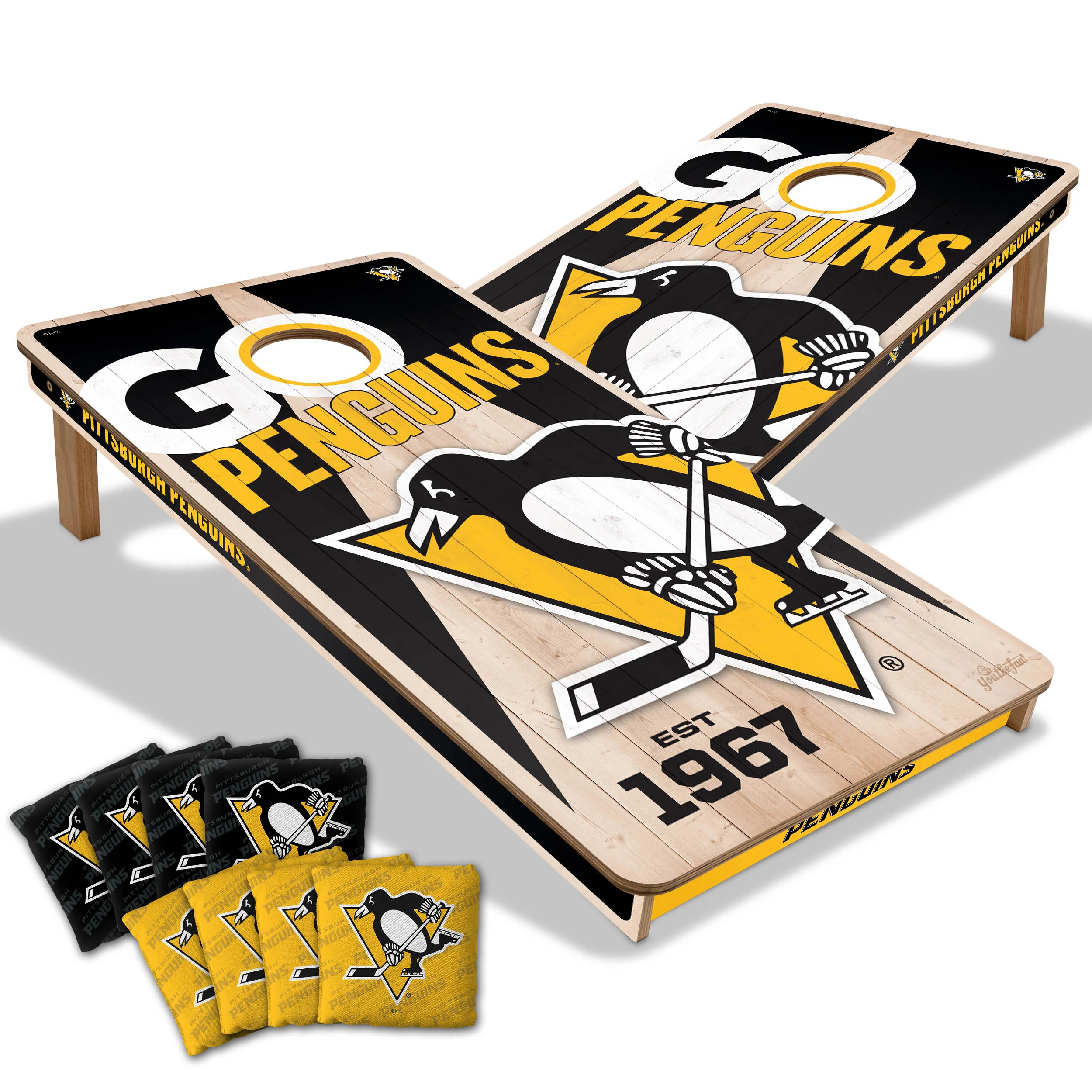 NHL Licensed 2x4 Cornhole Boards - Image 28