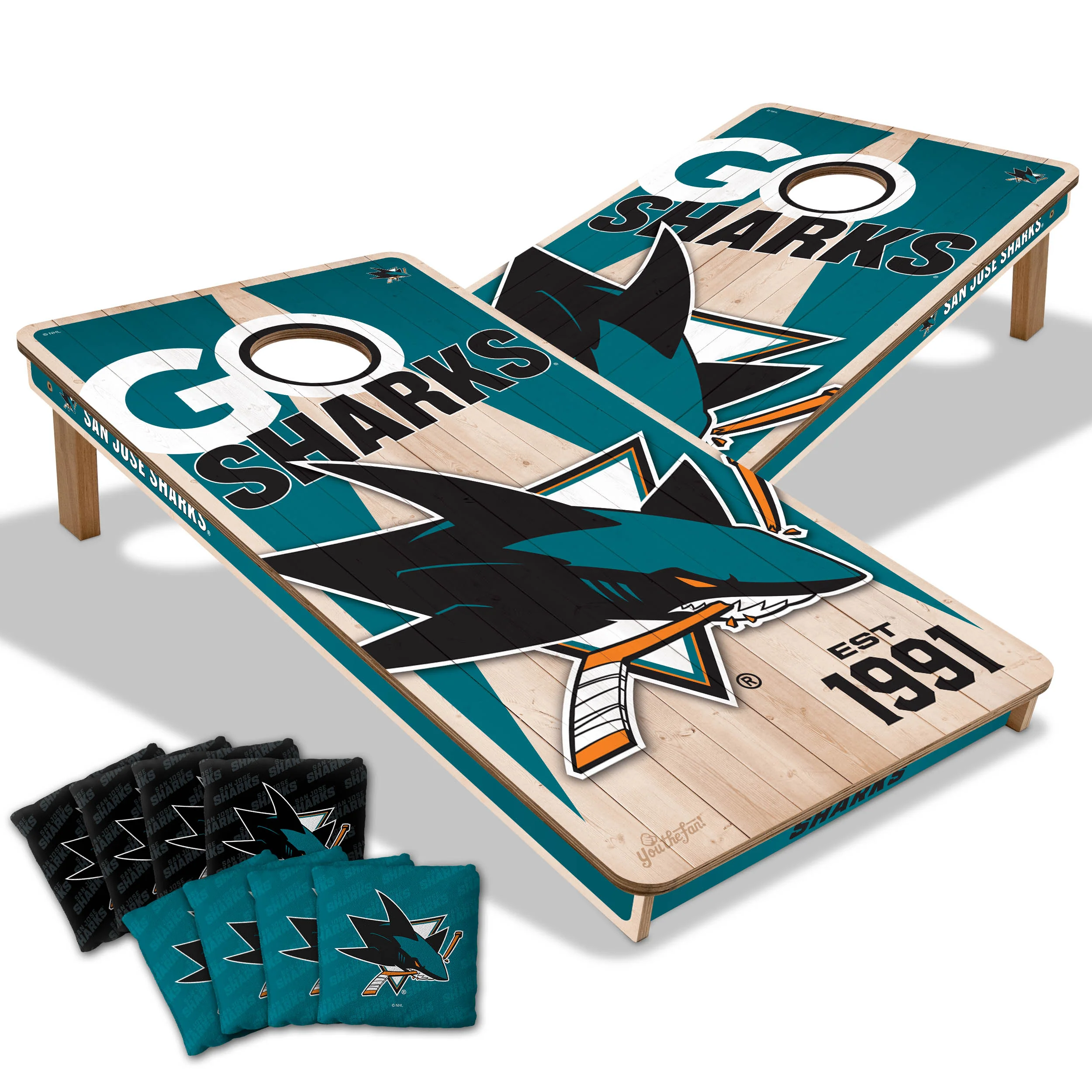 NHL Licensed 2x4 Cornhole Boards - Image 29