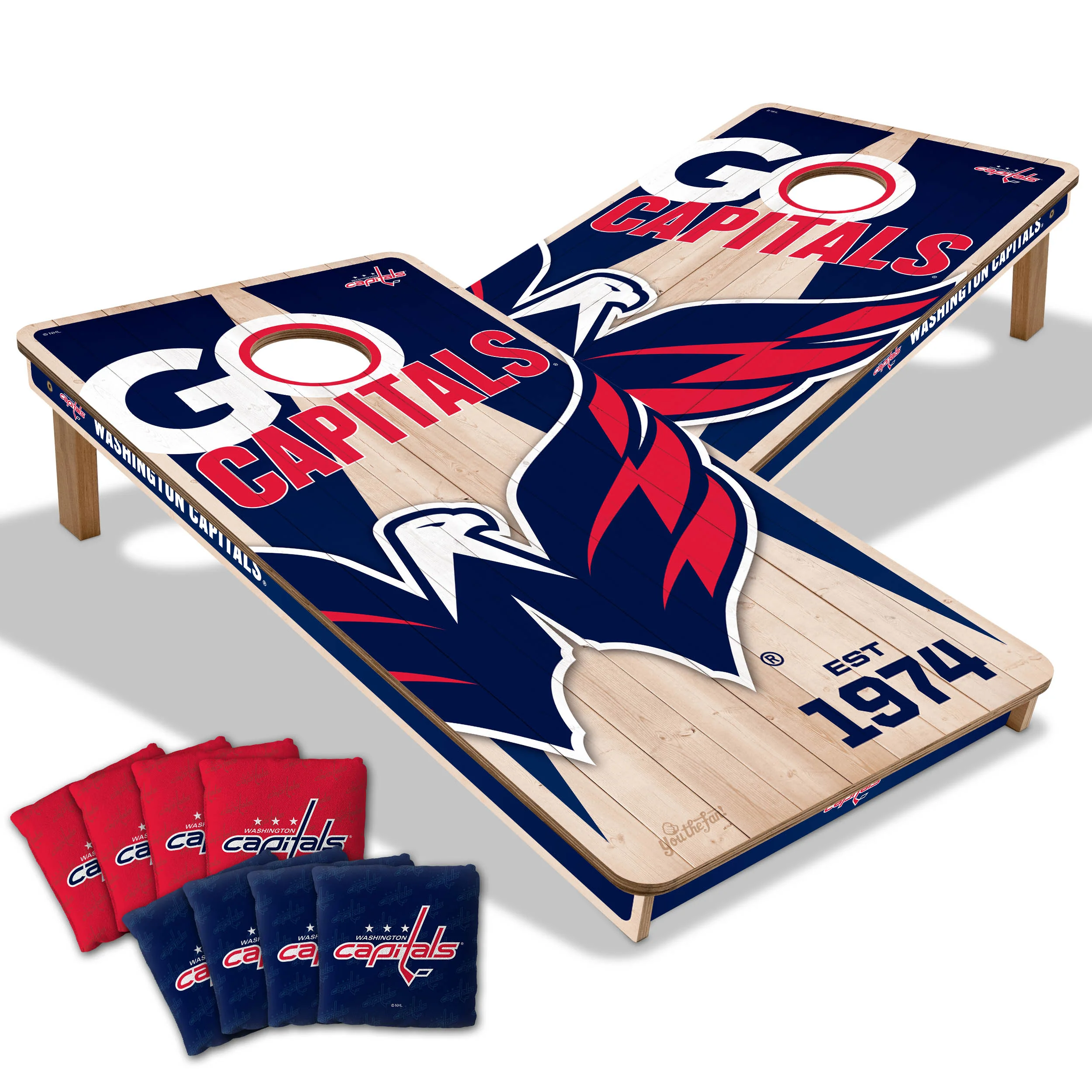 NHL Licensed 2x4 Cornhole Boards - Image 36