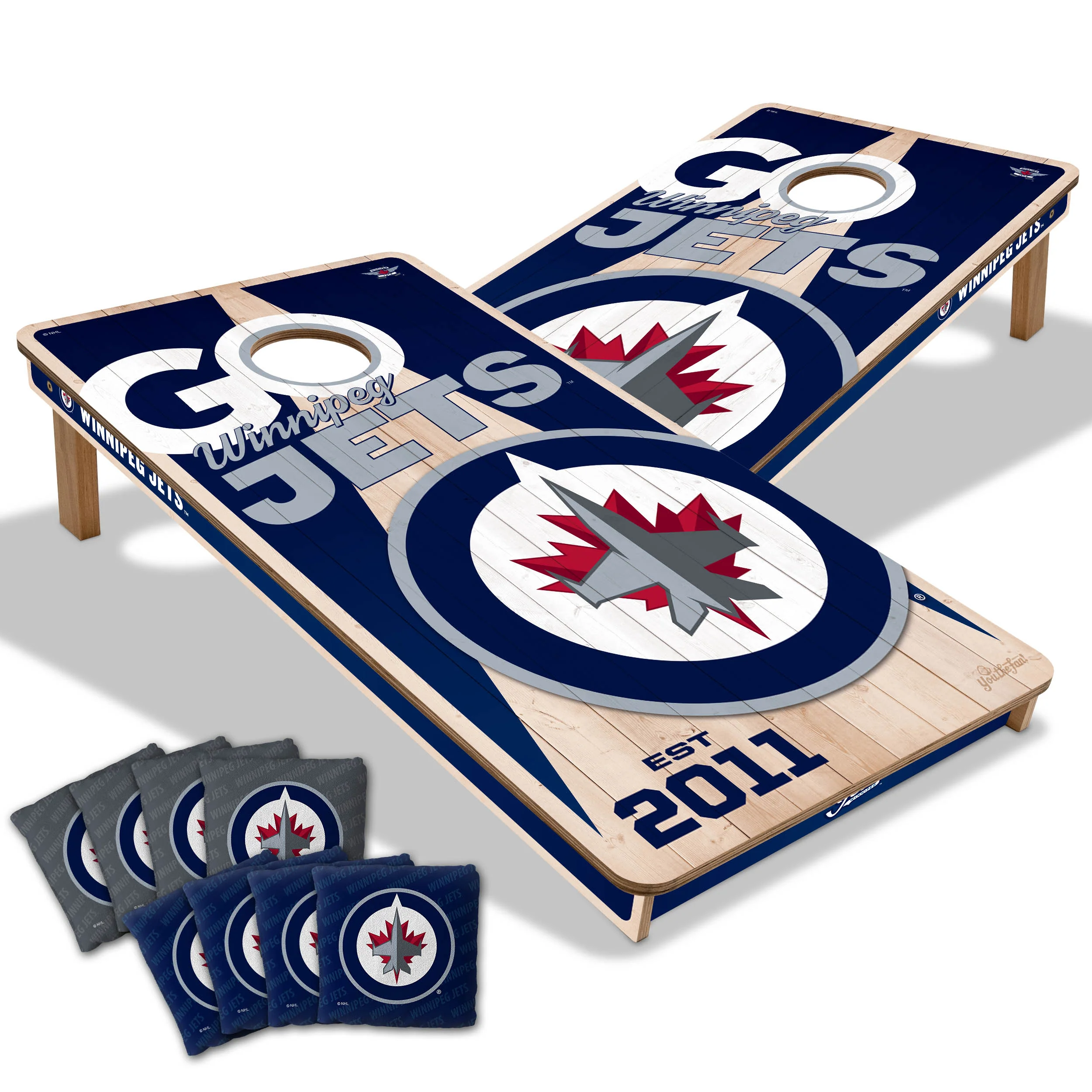 NHL Licensed 2x4 Cornhole Boards - Image 37