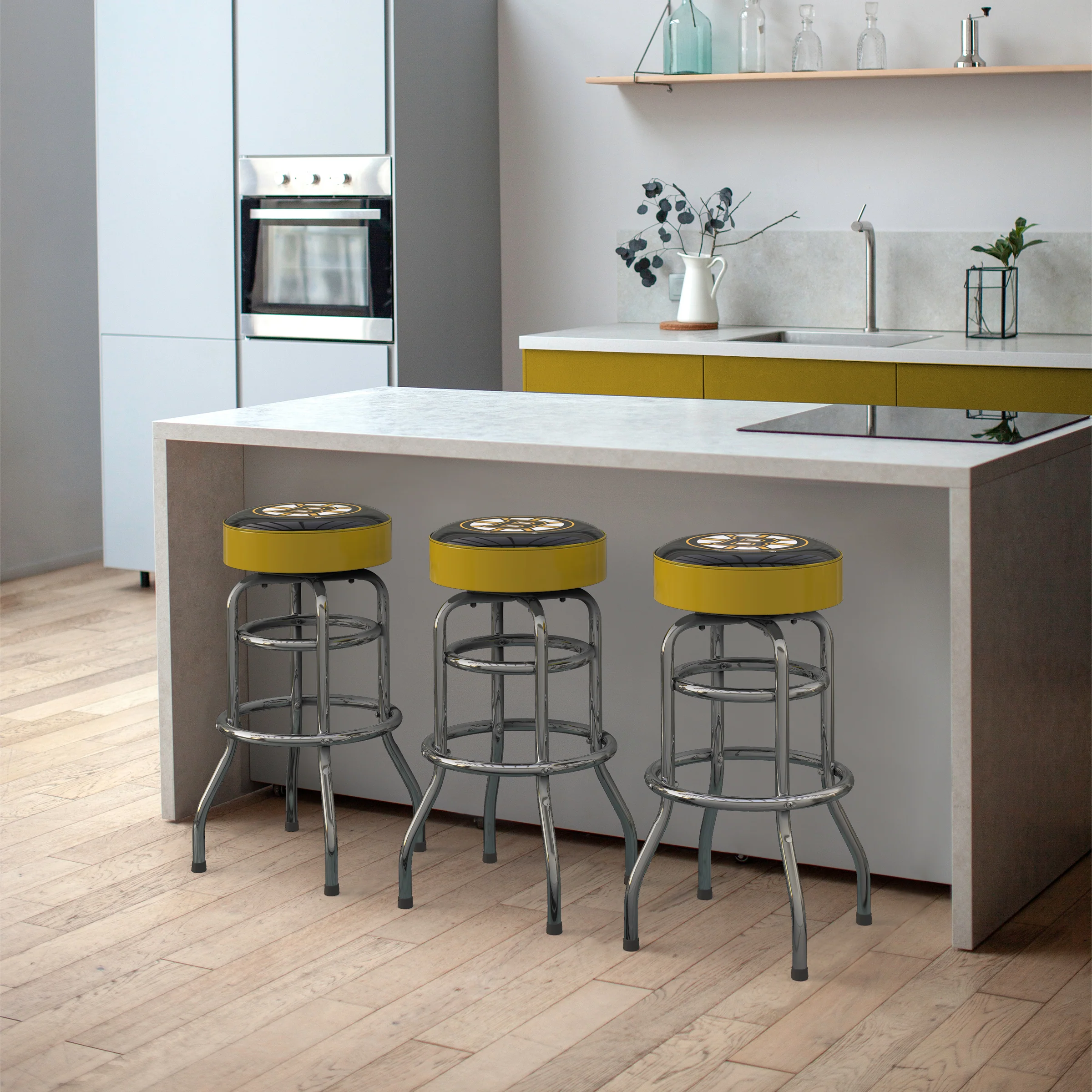 NHL Licensed 30" Chrome Barstool - Image 5