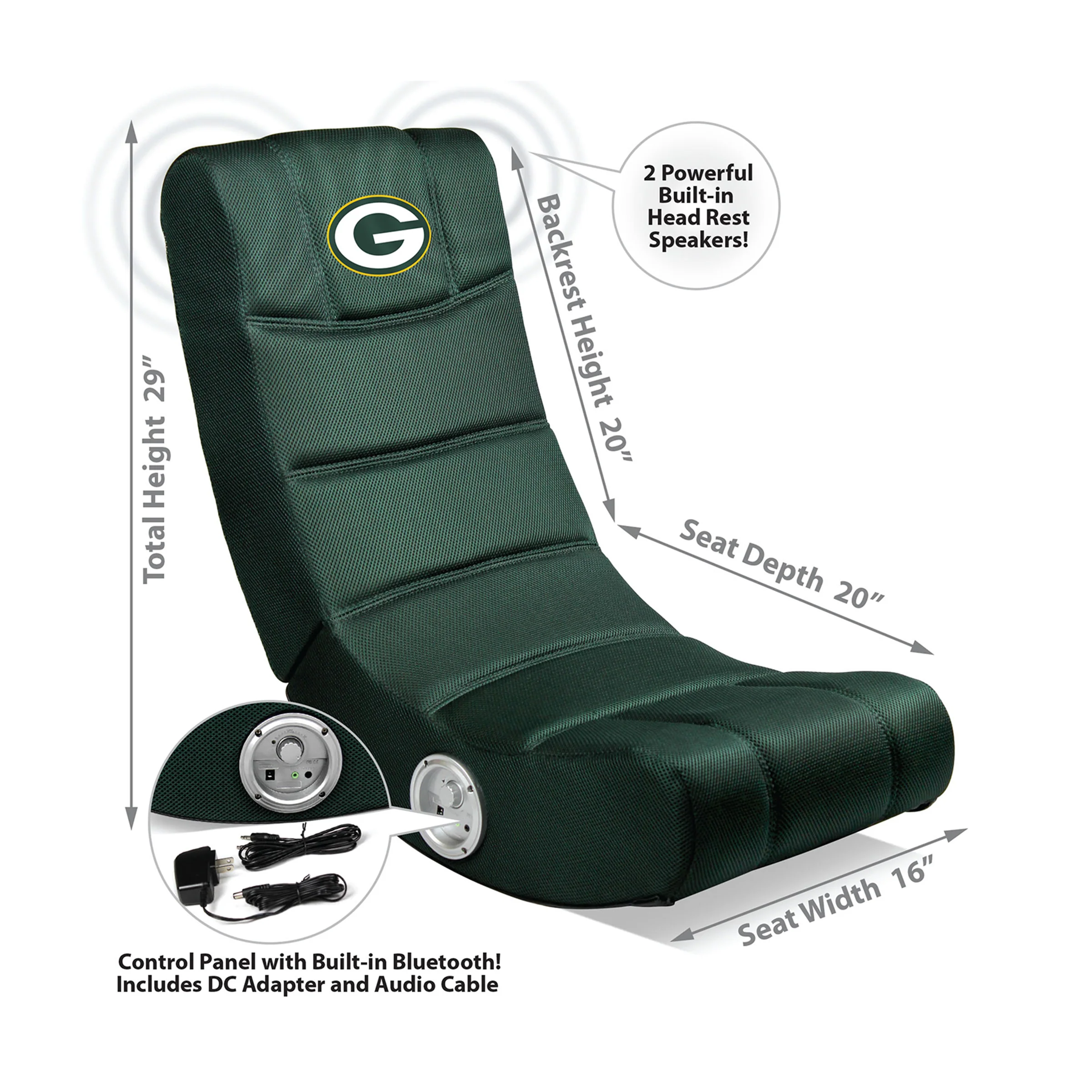 Officially Licensed NFL Bluetooth Video Chair - Image 2