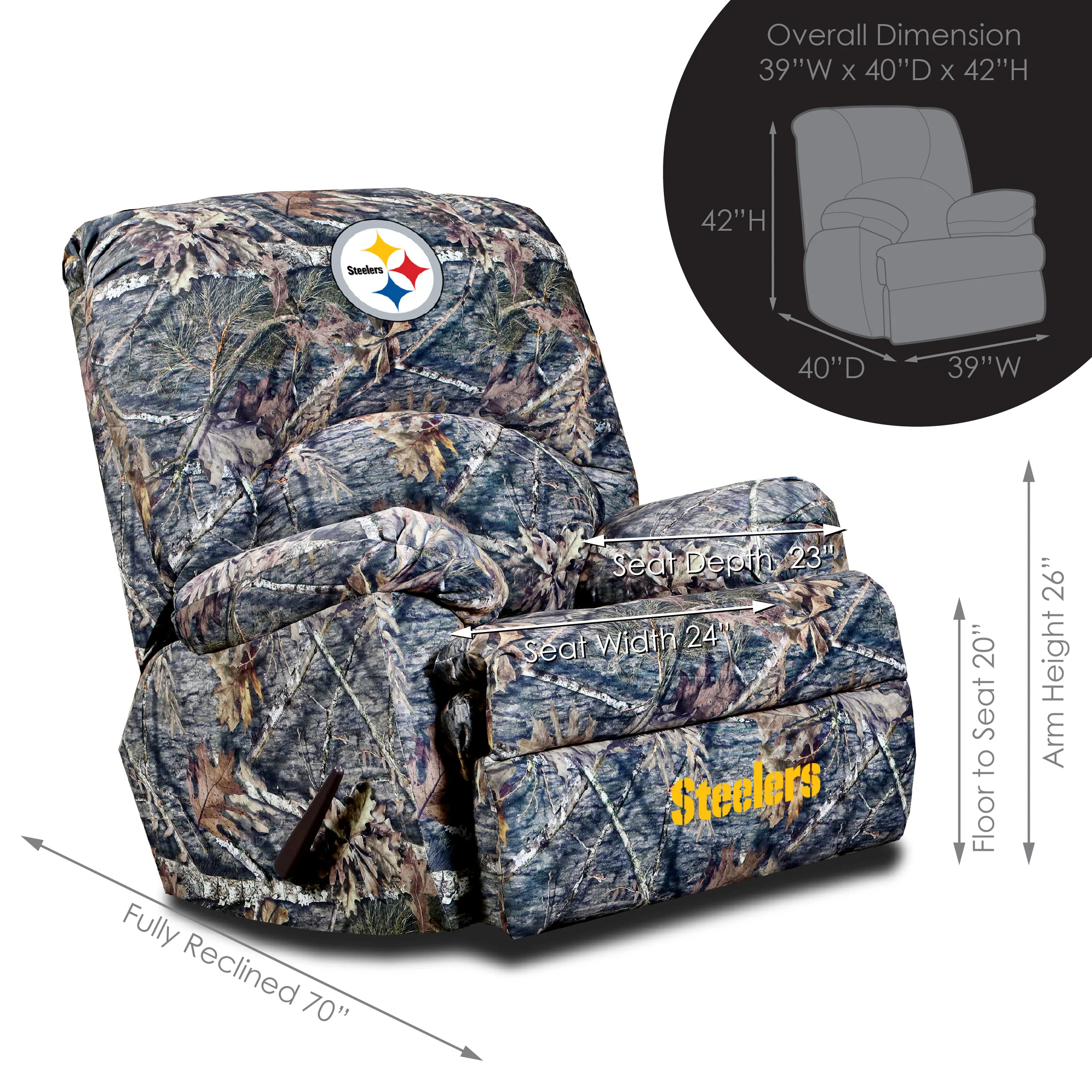 Officially Licensed NFL GM Camo Recliner - Image 11