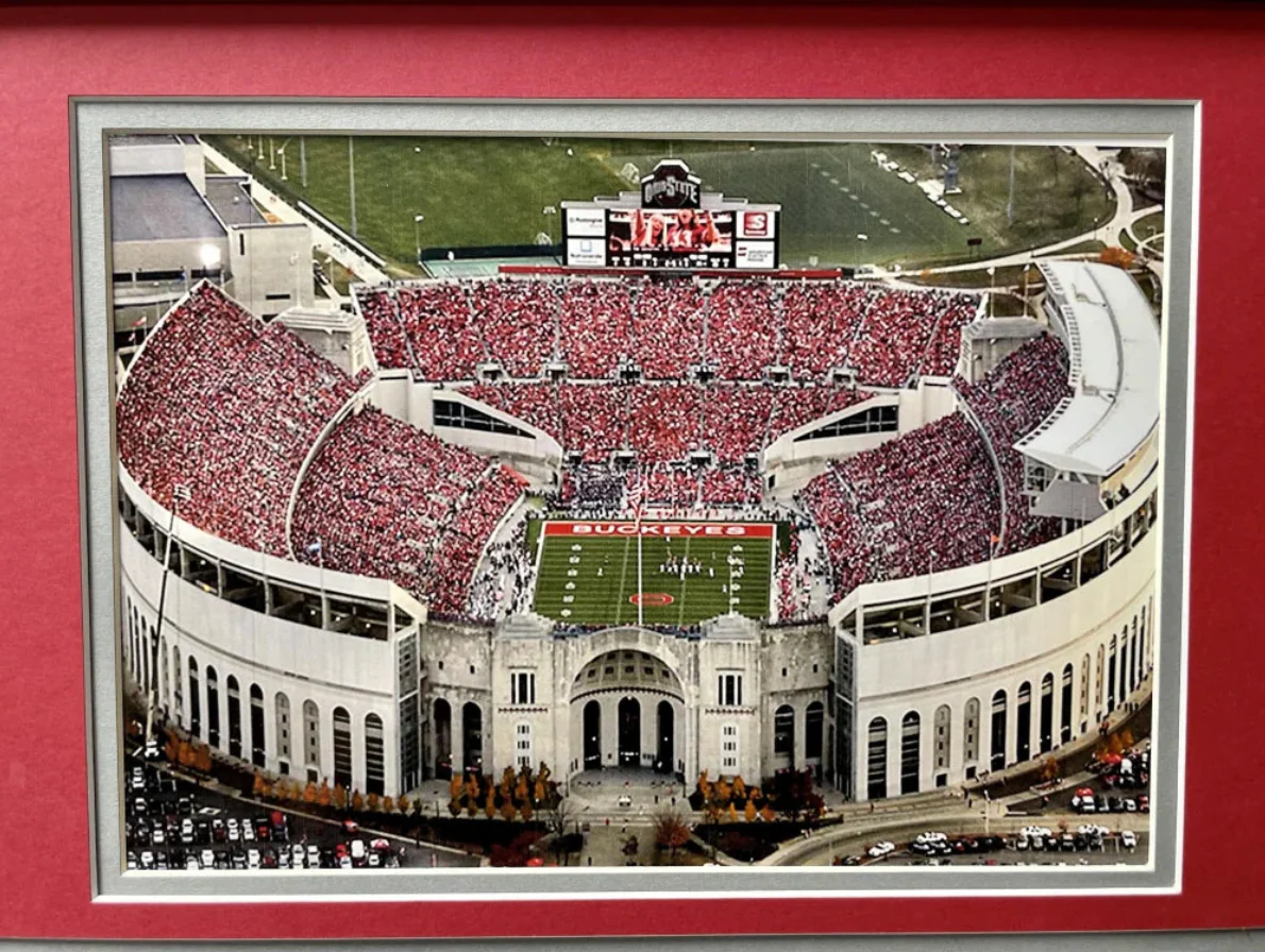 Ohio State Buckeyes Fan License Plate Framed Collage Memorabilia - Image 4