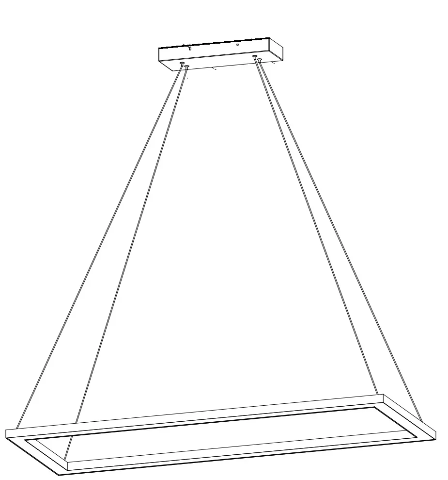 Ram Gameroom 47" LED Rectangular Game Table Light Fixture - Image 4