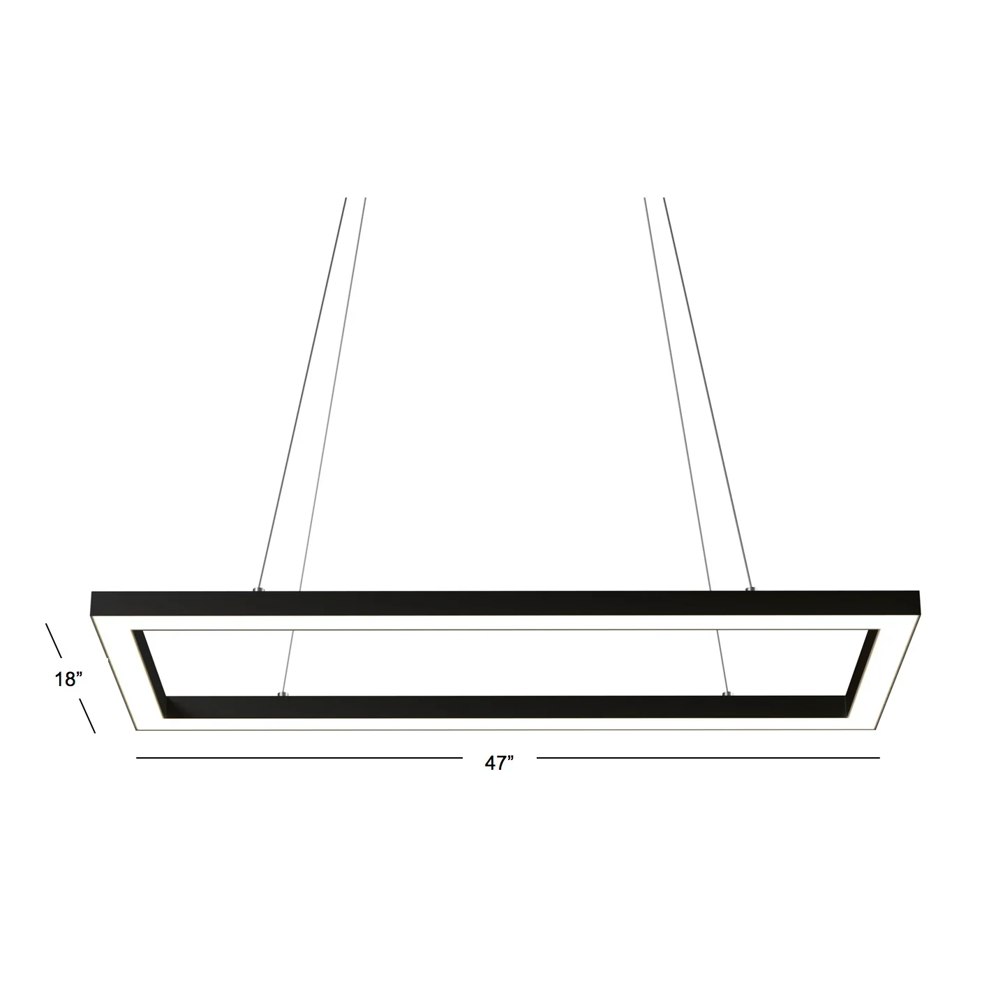 Ram Gameroom 47" LED Rectangular Game Table Light Fixture - Image 5