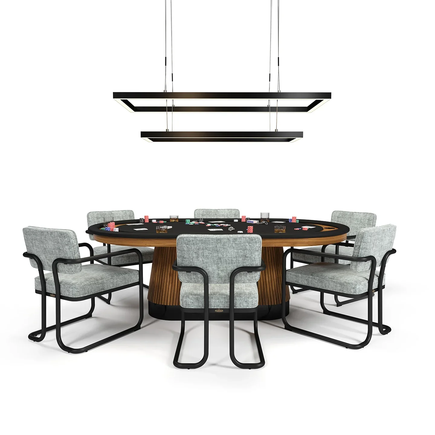 Ram Gameroom 54" LED Double Rectangular Game Table Light Fixture - Image 6