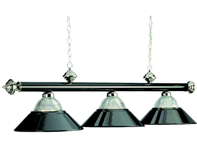 Ram Gameroom Products Metallic Finish & Halophane Glass Table Lights - Image 2