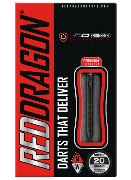 Red Dragon Razor Edge Black Soft Tip Dart Set - Image 3