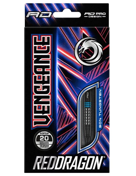 Red Dragon Vengeance Blue Soft Tip Dart Set - Image 3