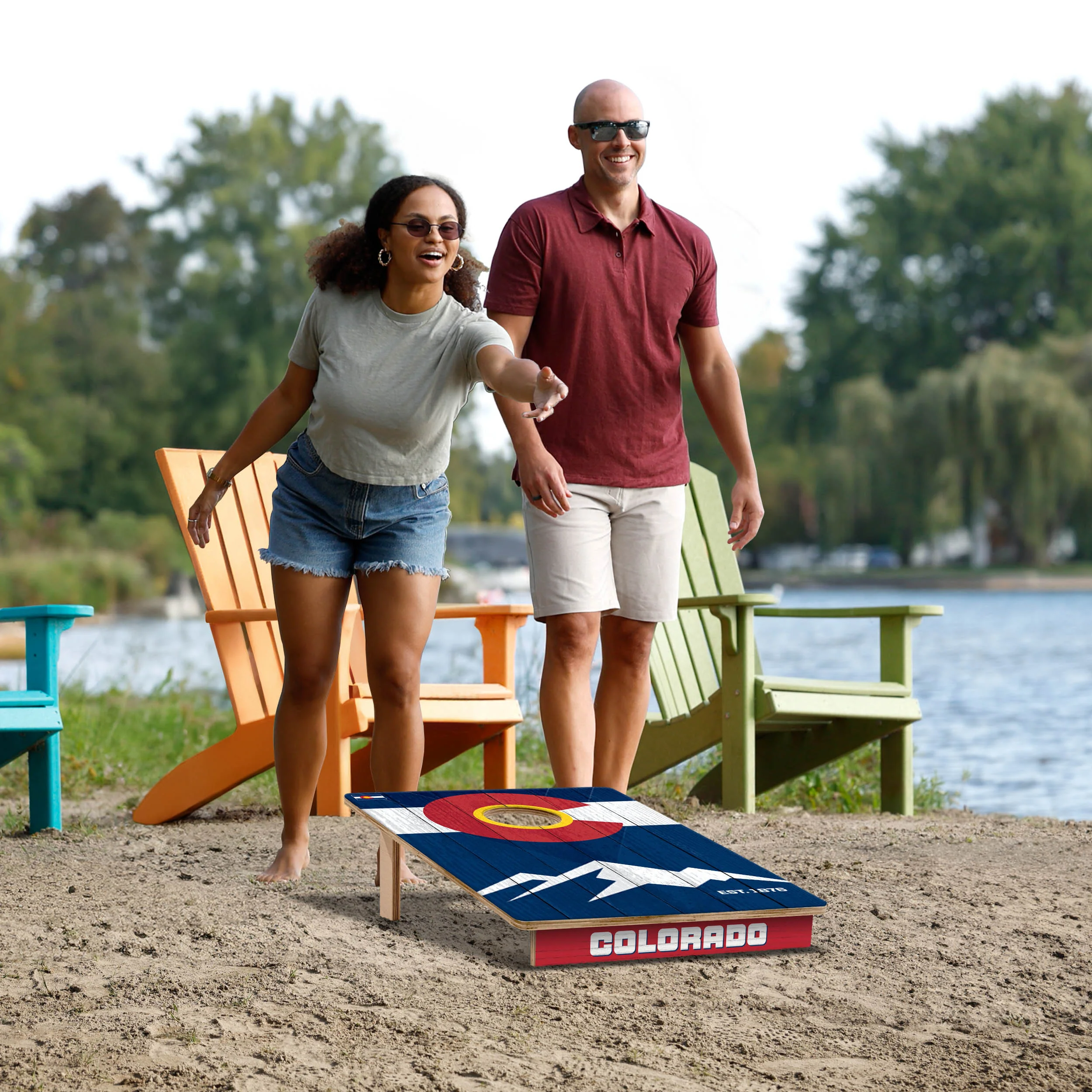 State of Colorado Flag 2x3 Cornhole Boards - Image 6