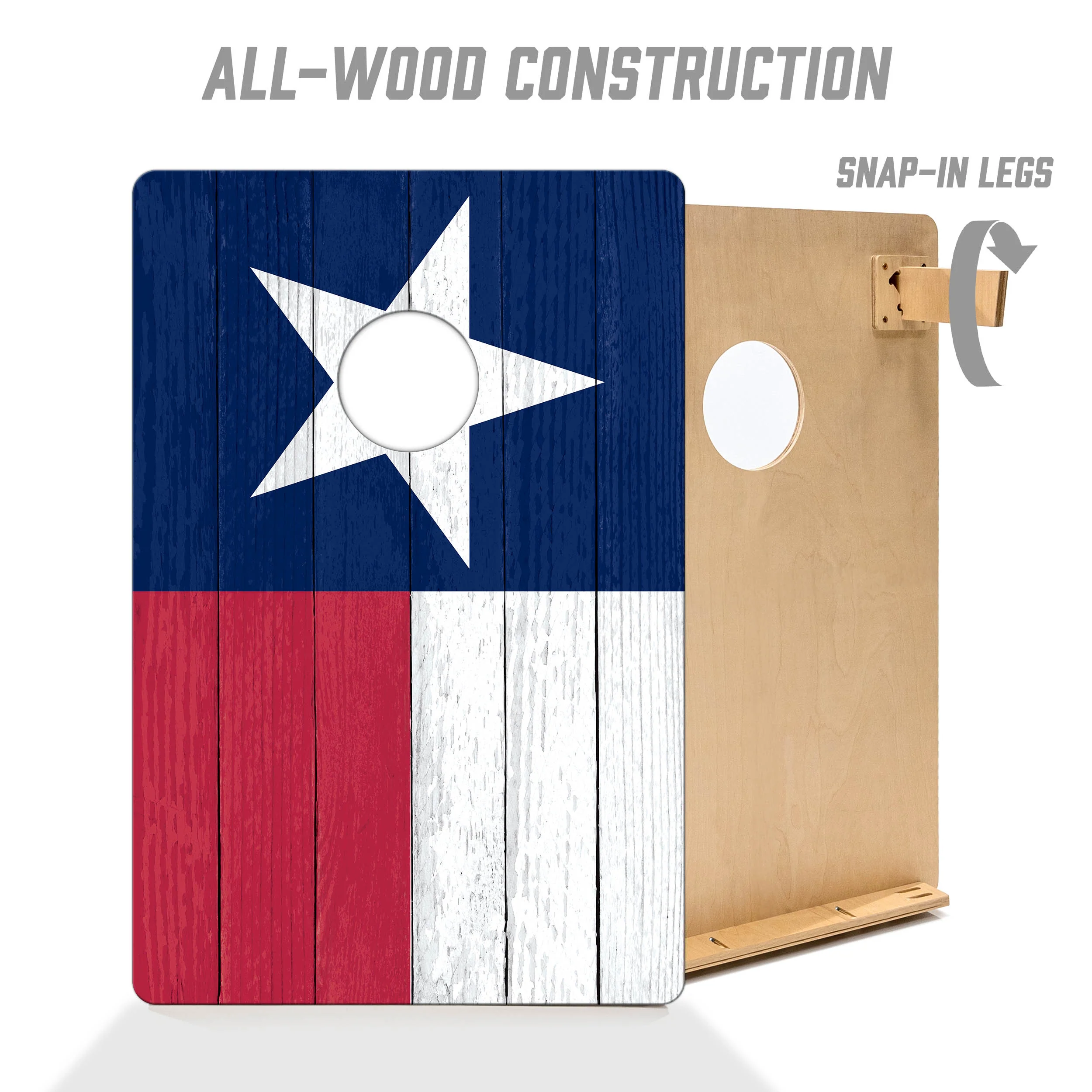 State of Texas Flag 2x3 Cornhole Boards - Image 3