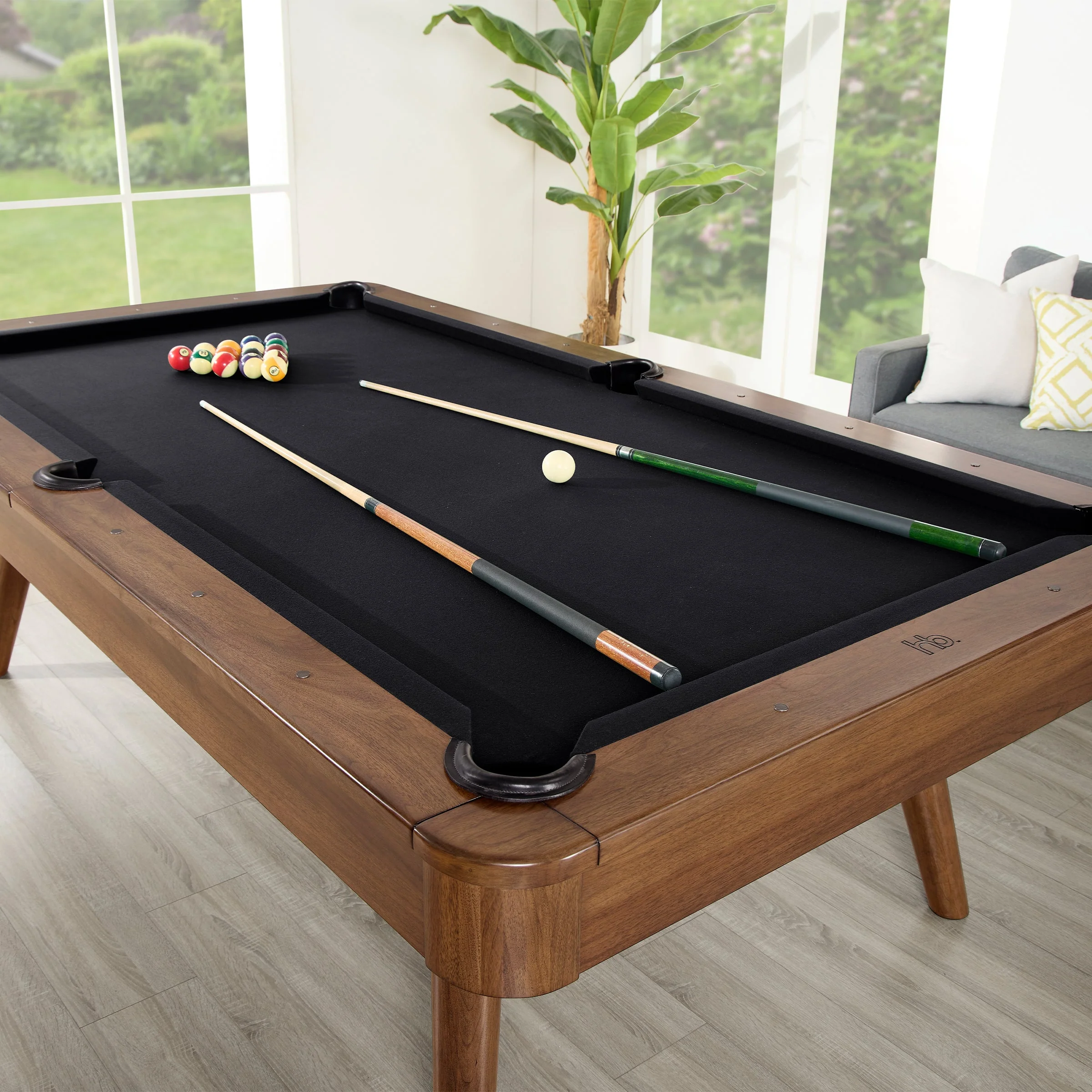 HB Home 8' Elton Walnut Mist Pool Table - Image 11