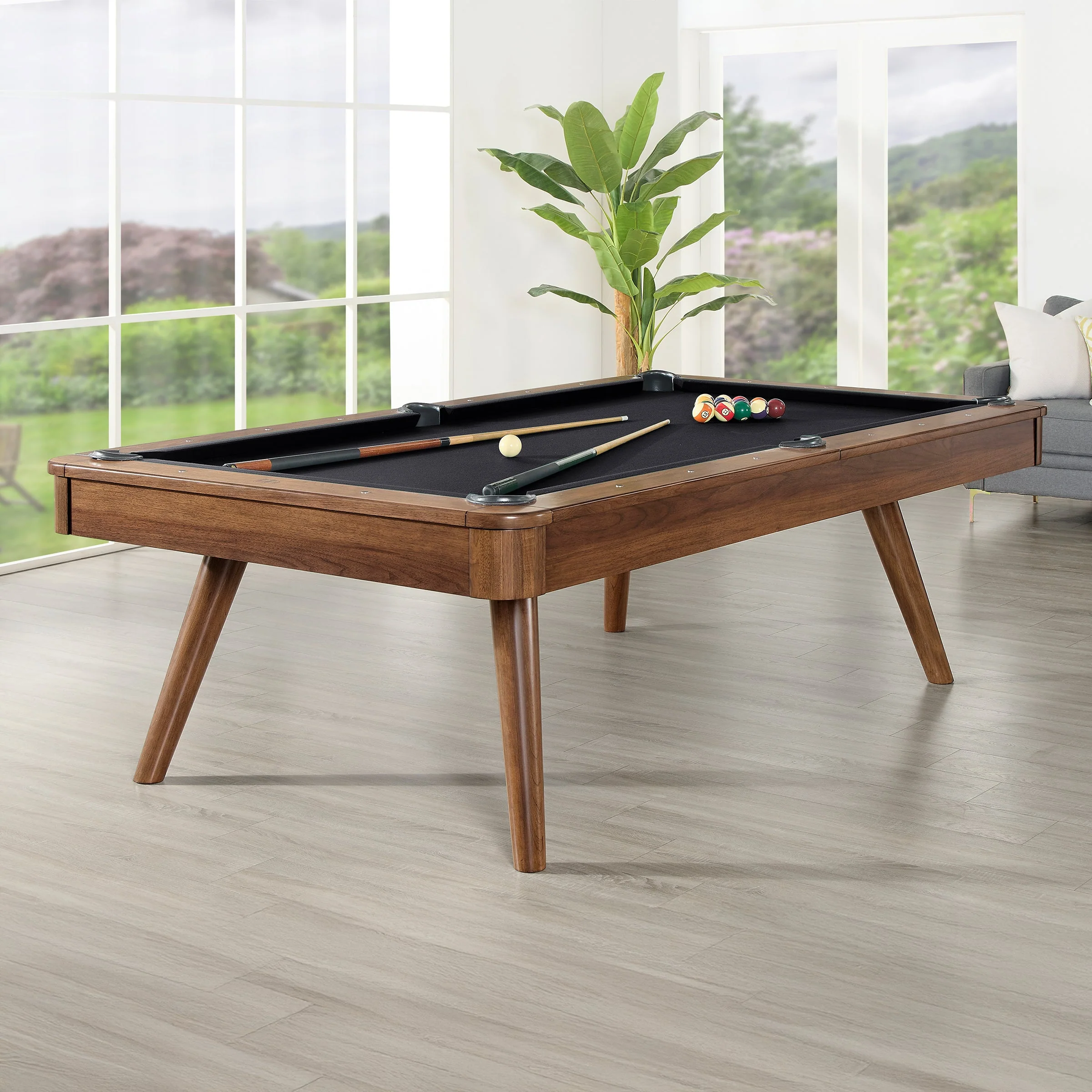 HB Home 8' Elton Walnut Mist Pool Table - Image 8