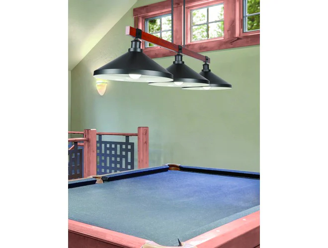 Toltec Lighting Tacoma 3-Light with Matte Black Metal Shades - Image 3