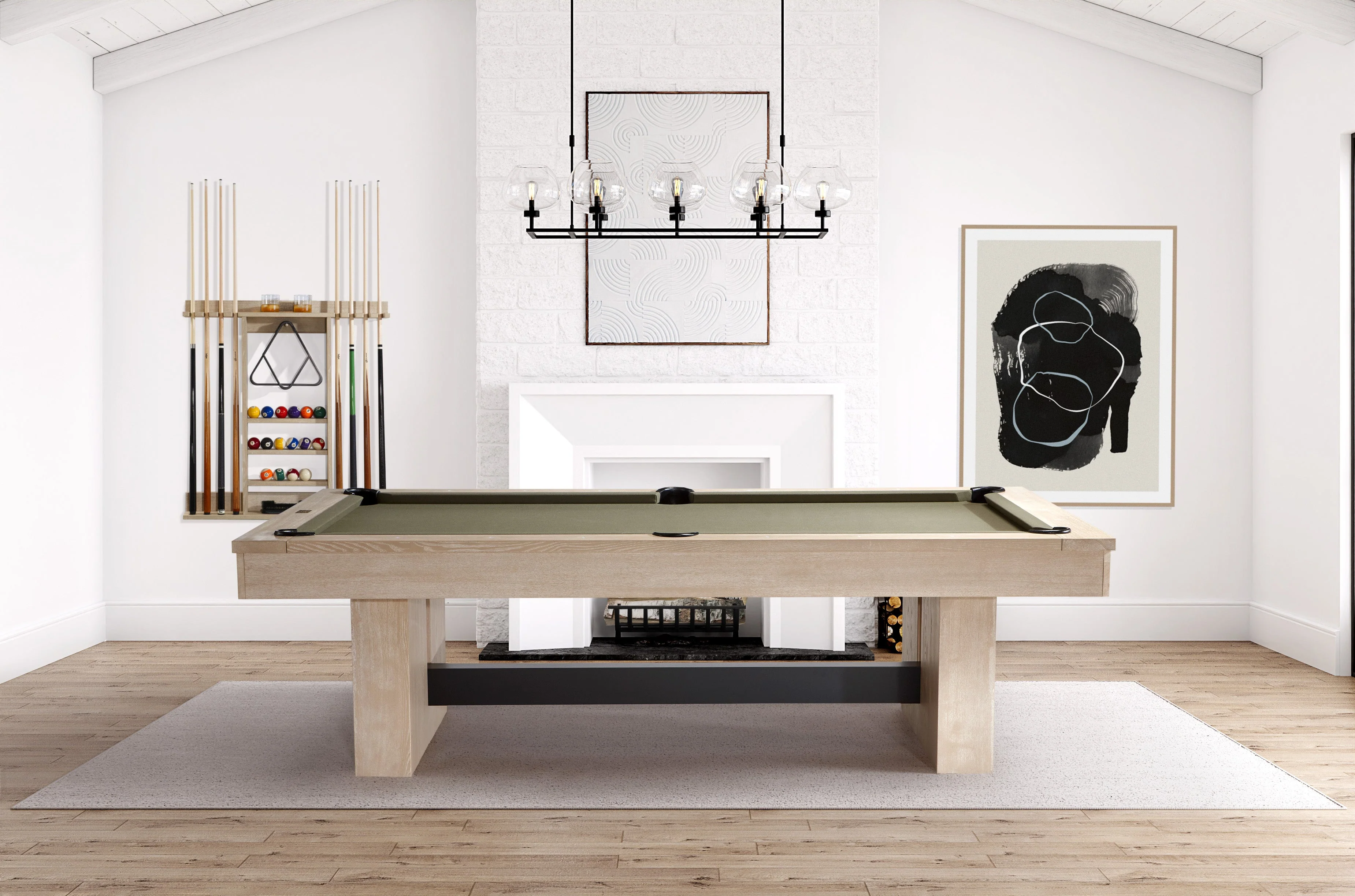 Vancouver 8' Pool Table - Natural Ash - Image 17