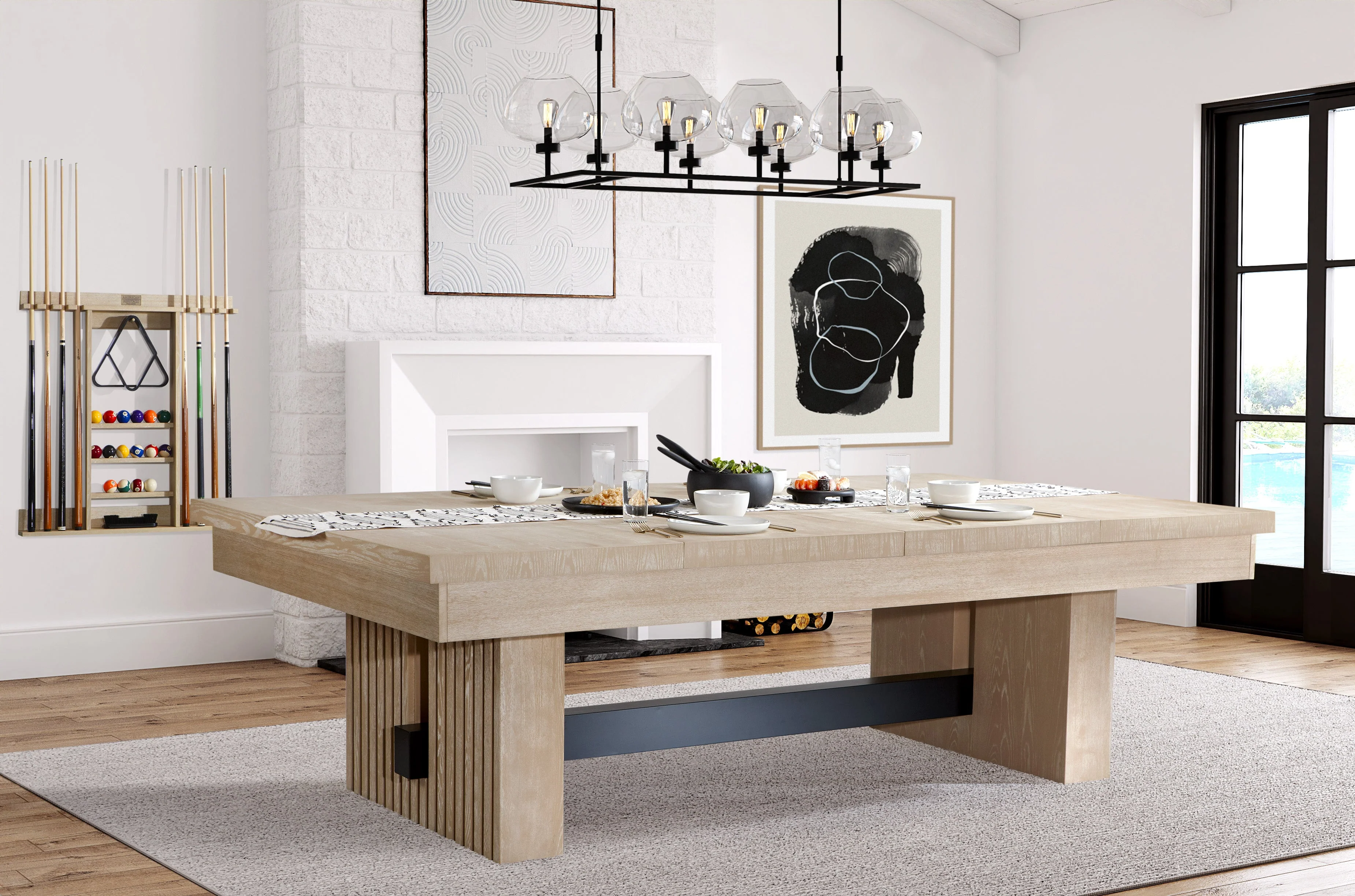 Vancouver 8' Pool Table - Natural Ash - Image 19