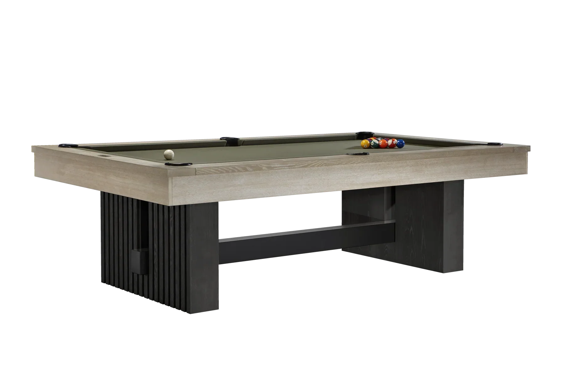 Vancouver 8' Pool Table - Natural Ash & Black Ash - Image 3