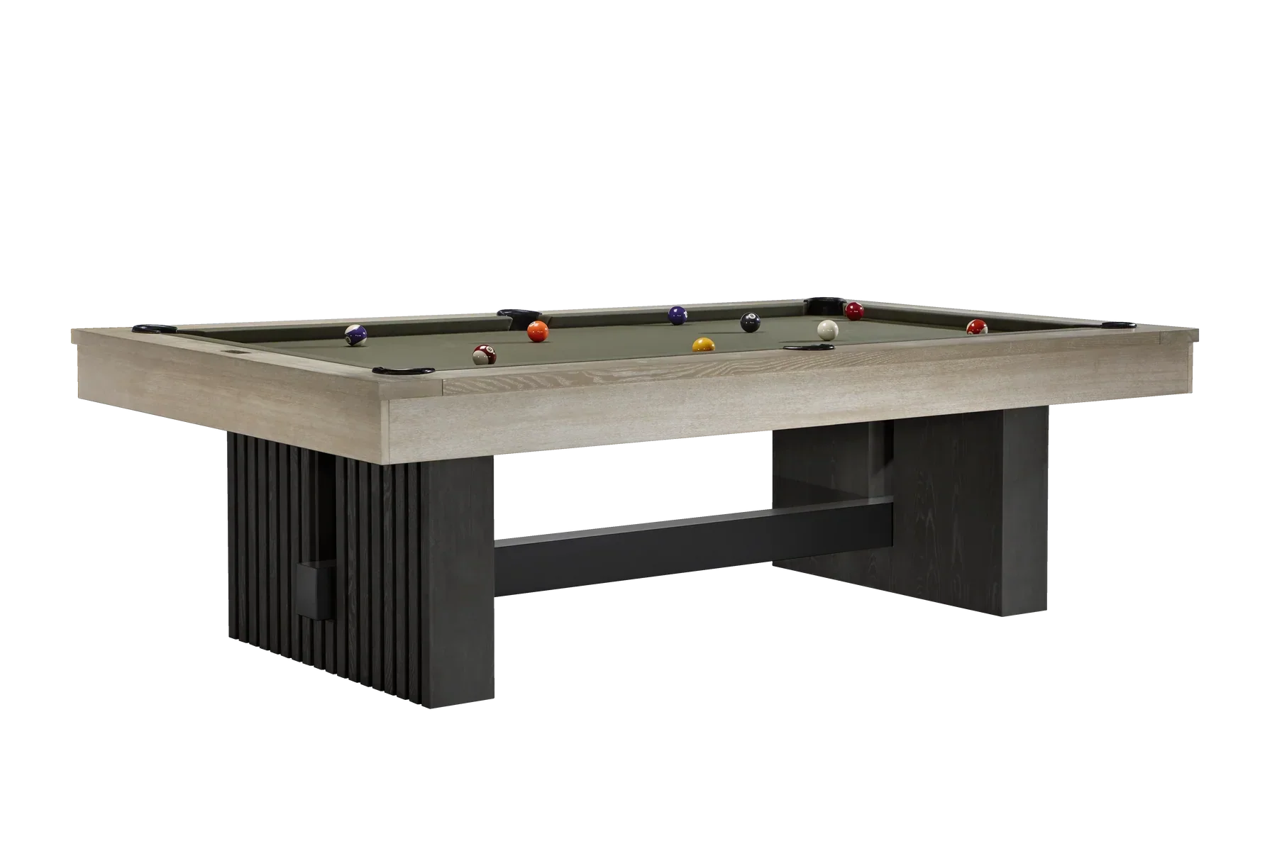 Vancouver 8' Pool Table - Natural Ash & Black Ash - Image 4