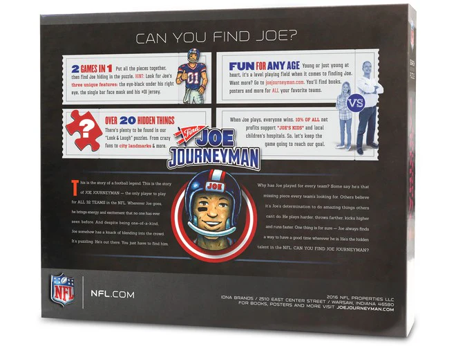 You The Fan! Joe Journeyman NFL Puzzle - Image 3