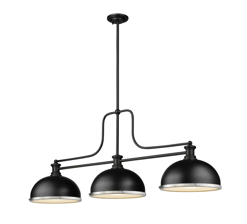Z-Lite Melange Matte Black with Brushed Nickel Accents - Image 2
